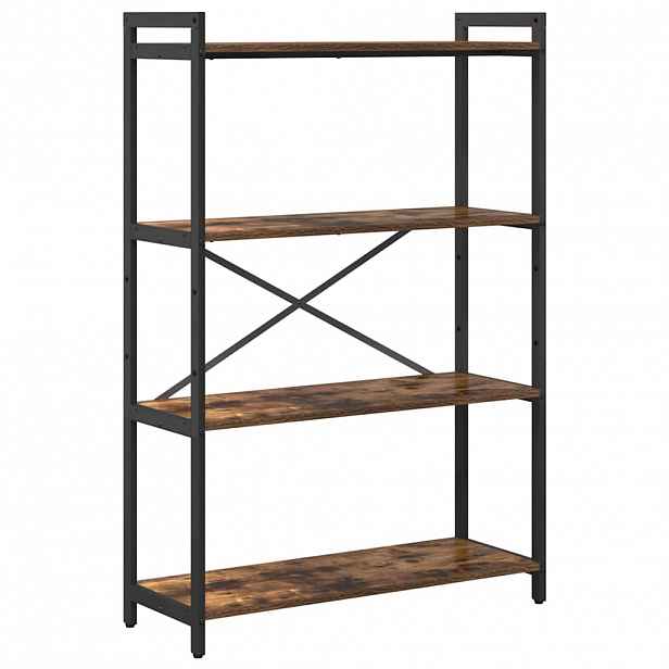 vidaXL Knihovna 80 x 30 x 120 cm Kompozitní dřevo Kouřový dub