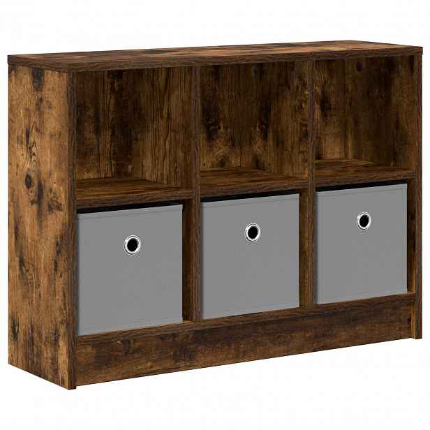vidaXL Servírovací skříň Kouřový dub 73,5 x 22,5 x 53,5 cm