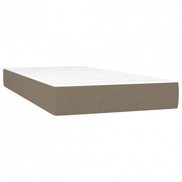 vidaXL Taštičková matrace střední tvrdost taupe 90x190x20 cm textil