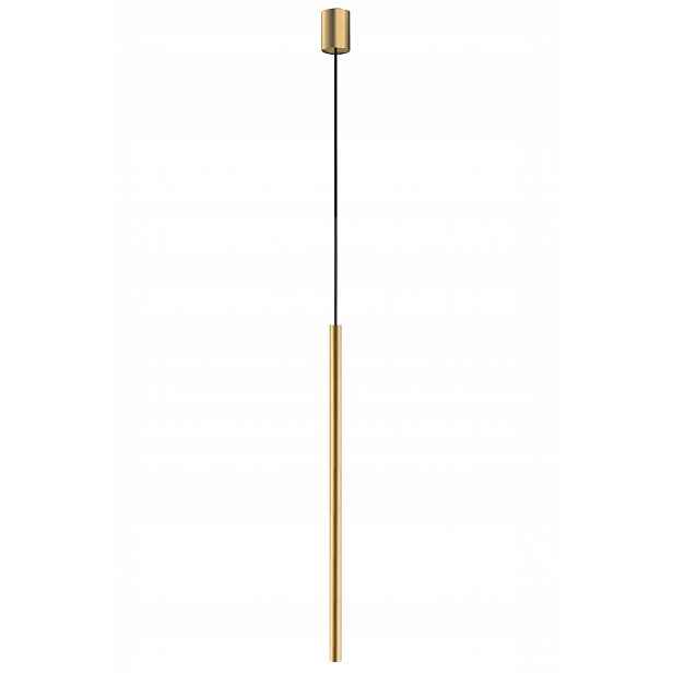Závěsná lampa Laser 75 cm zlatá 1xG9 10450 Nowodvorski dlouhá trubka