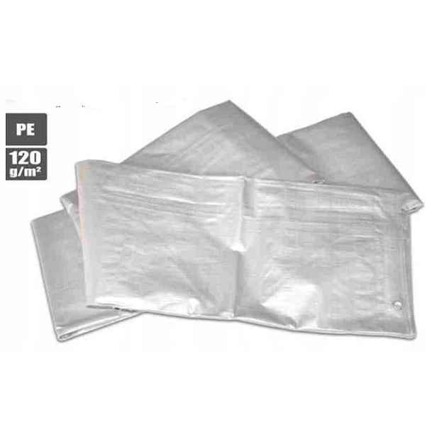 Krycí plachta stříbrná 120 g/m² 5x8 m