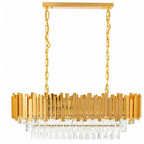 Luxusní křišťálová lustrová lampa Luxury WSC019 zlatá