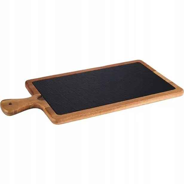 Servírovací prkénko Aps 33x20 cm, dřevo/břidlice