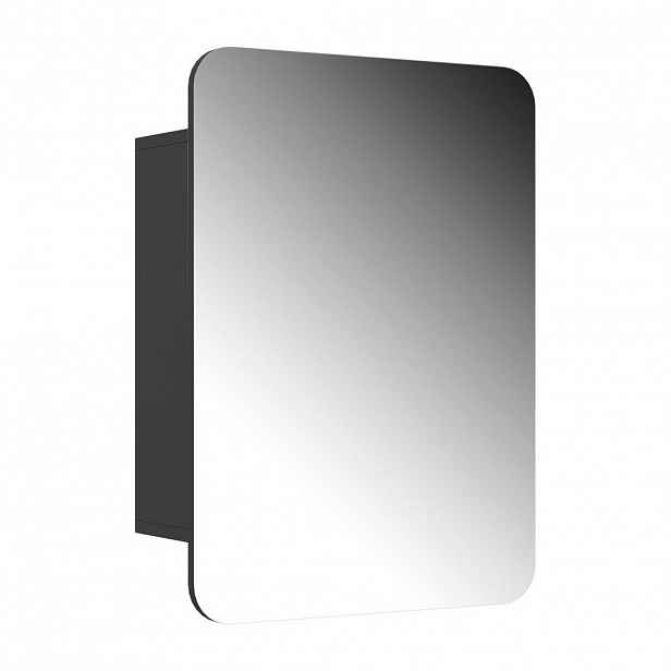 Vicco KOUPELNOVÁ ZRCADLOVÁ SKŘÍŇKA Zino Antracit 70 x 50 cm s policemi