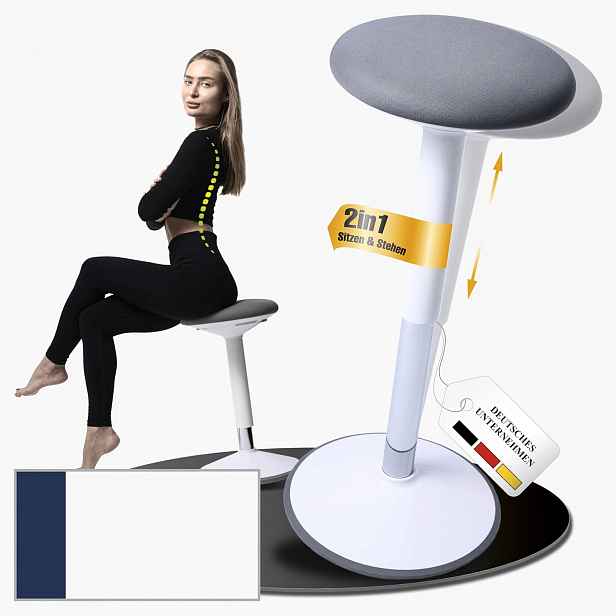 Kancelářská stolička ergonomická, nastavitelná, balanční, protiskluzová