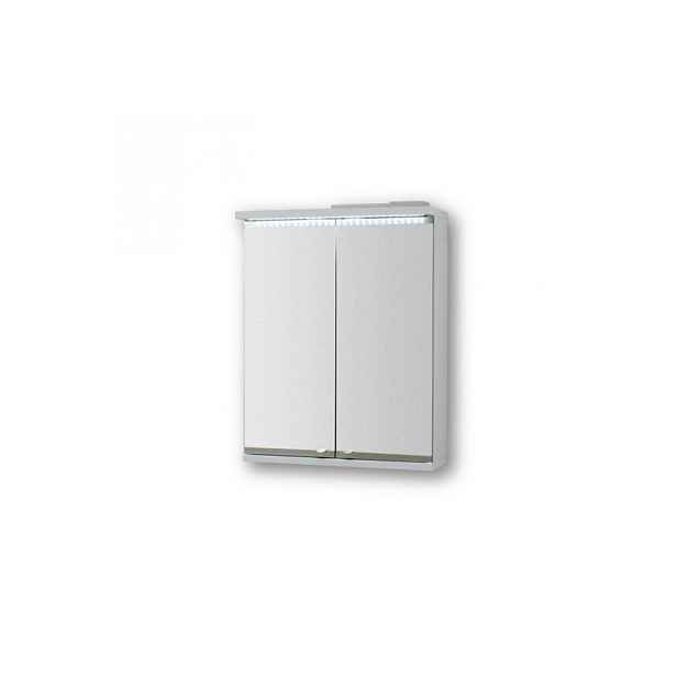 Olsen Spa Nice Led 60 x 64 x 15 cm - vrchní zrcadlová skříňka; galerka s led osvětlením
