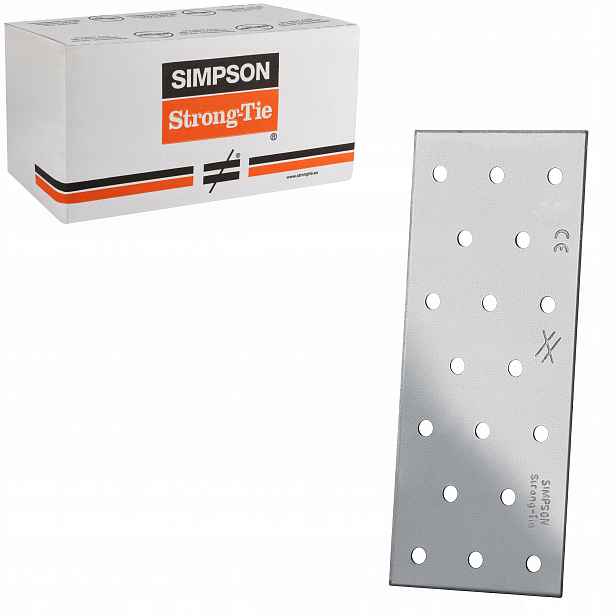 Tesařské spojky ploché 60x140mm 50 Ks Děrované dlaždice Simpson NP20