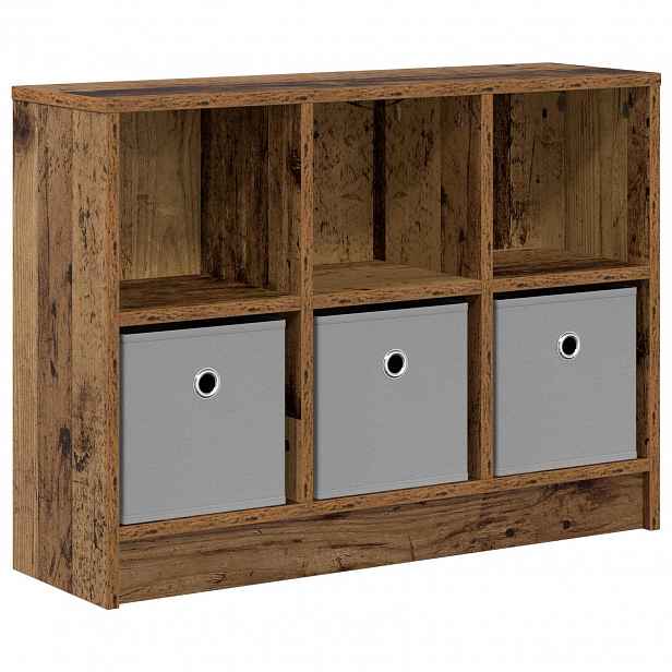 vidaXL Servírovací skříň Staré dřevo 73,5 x 22,5 x 53,5 cm