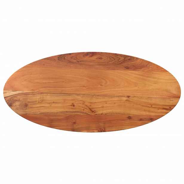 vidaXL Stolní deska 80 x 40 x 2,5 cm oválná masivní akáciové dřevo