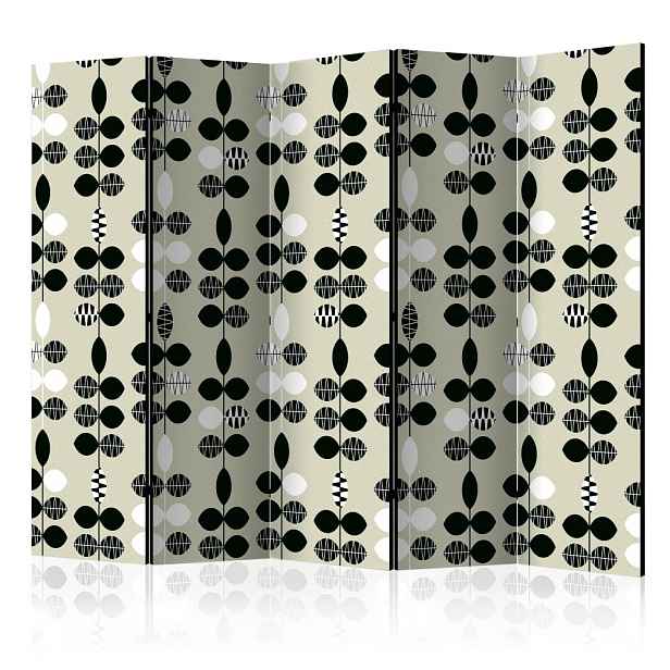Paraván Black and White Dots Dekorhome