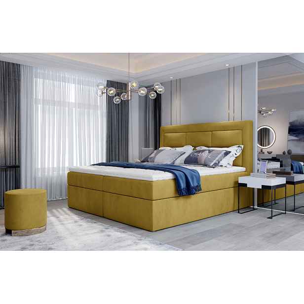 Boxspring Vivre Rozměr: 140 x 200 cm, látka: Monolith 48
