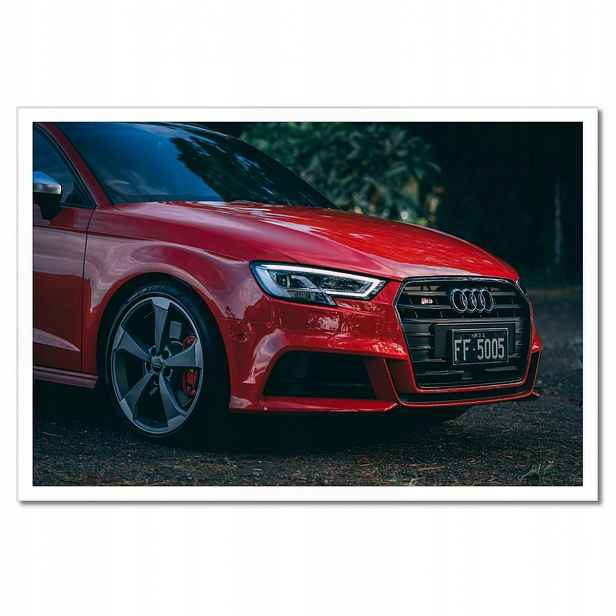 Plakáty v rámu 60x40 Červené Audi S3 Alufelgi