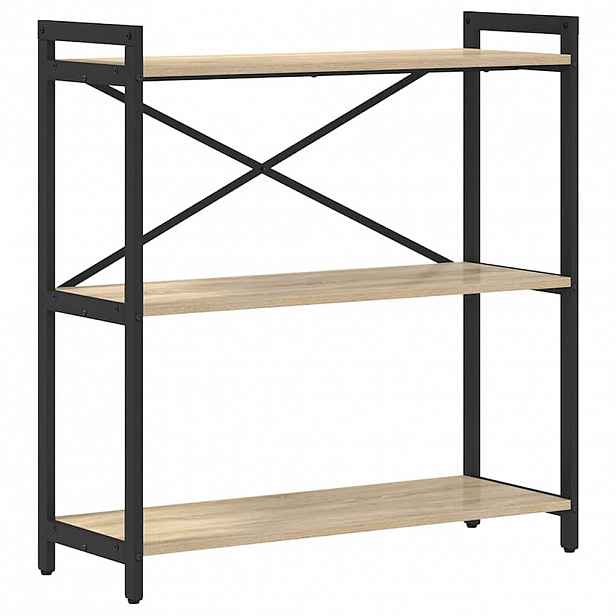 vidaXL Knihovna 80 x 30 x 85 cm Kompozitní dřevo Sonoma dub