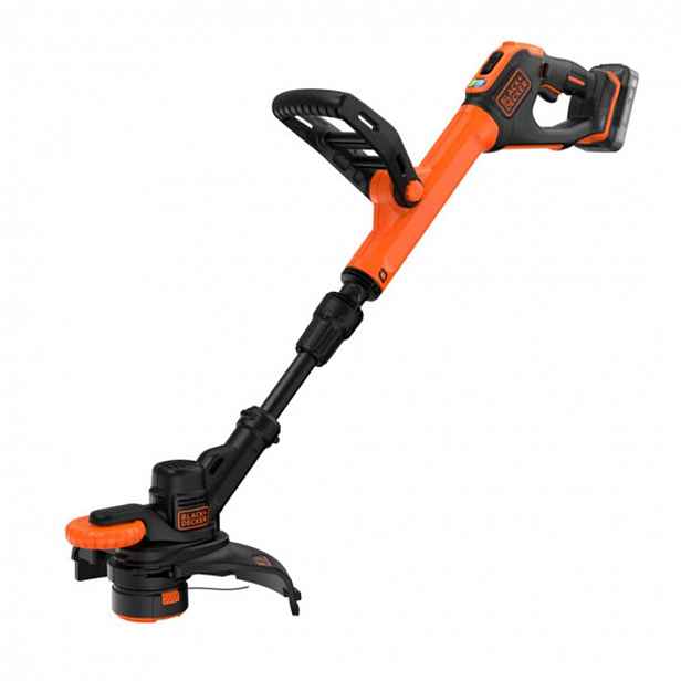 BLACK+DECKER - 18V AKU strunová sekačka, záběr 28 cm, 1x aku 2,0 Ah Li-Ion, nabíječka BCST918D1-QW