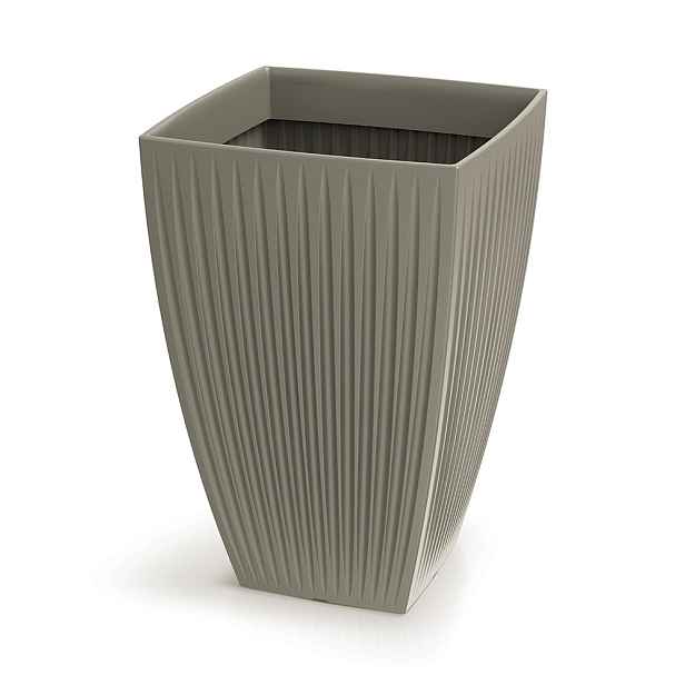 Prosperplast Vysoký květináč LATIE SQUAR I 40 cm mocca
