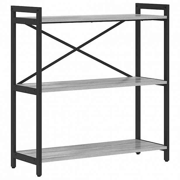 vidaXL Knihovna 80 x 30 x 85 cm Kompozitní dřevo Šedá sonoma