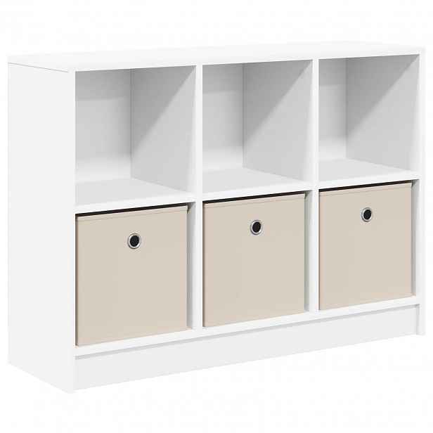 vidaXL Servírovací skříň Bílá 88,5 x 27,5 x 63,5 cm