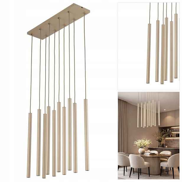 Závěsná béžová lampa Ferro, moderní přírodní kuchyňské světlo Tk Lighting