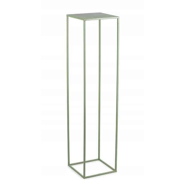 Zelený stabilní kovový květináč, stojan na květináče, květiny, 100 cm