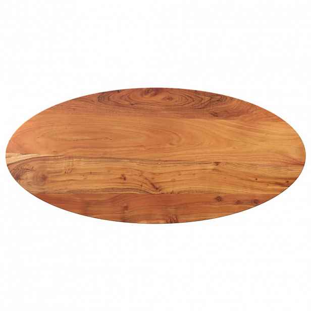 vidaXL Stolní deska 110 x 40 x 2,5 cm oválná masivní akáciové dřevo