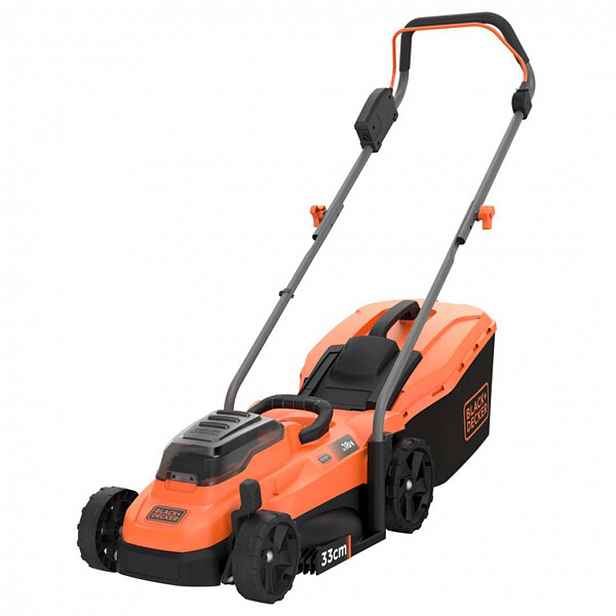 BLACK+DECKER - 18V AKU sekačka na trávu, záběr 33 cm, 2x aku 2,5 Ah Li-Ion, nabíječka BCMW3318L2-QW