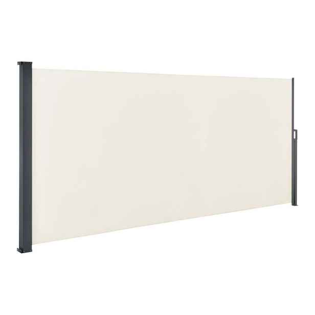 Boční markýza 500 × 180 cm béžová, výsuvná
