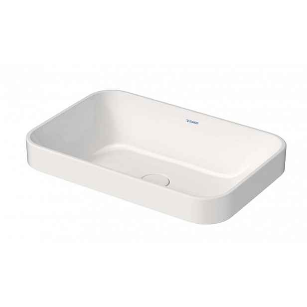 Duravit Happy D.2 Plus - Umyvadlová mísa zápustná 60x40 cm, bez přepadu, bílá 2359600000