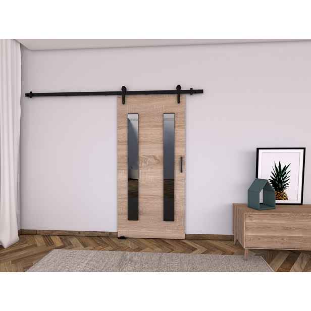 Posuvné dveře BUSHLAND 8 - 86 cm, dub sonoma