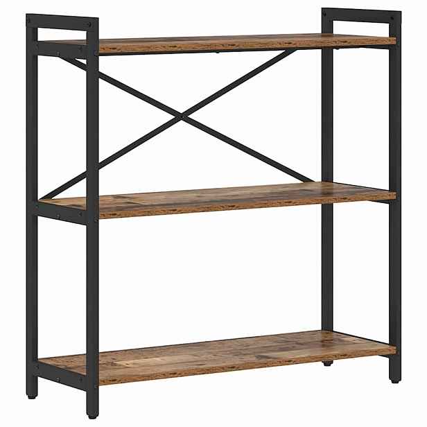 vidaXL Knihovna 80 x 30 x 85 cm Kompozitní dřevo Staré dřevo