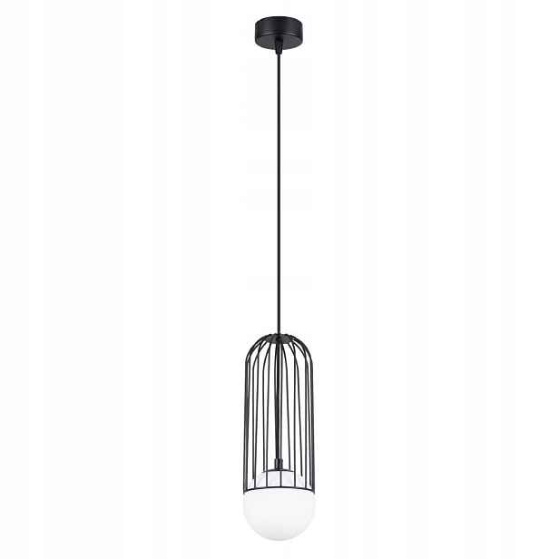 Sollux Závěsná lampa Brina černá 1xG9 8W, 115 cm, ocel,