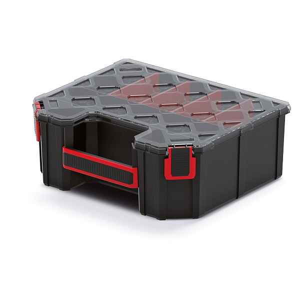 Prosperplast Vysoký organizér TIGER CABRIO PLUS I černý, varianta 284x243x105 mm