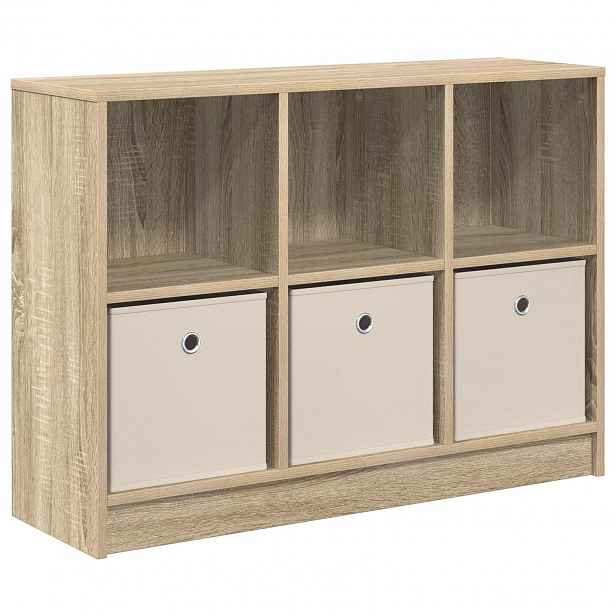 vidaXL Servírovací skříň Sonoma dub 88,5 x 27,5 x 63,5 cm