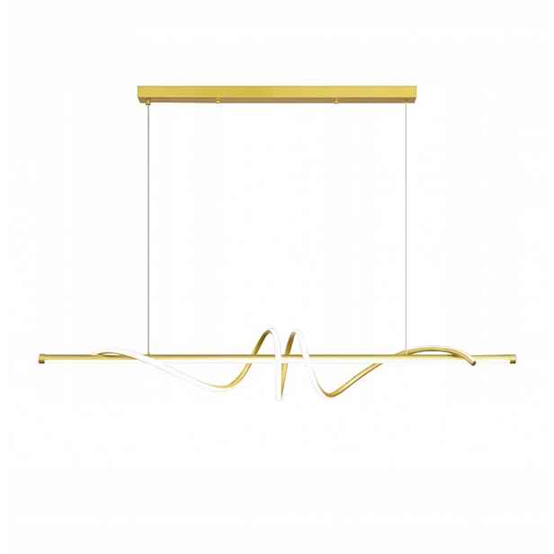 Závěsné Stropní Svítidlo Led Zlatá Moderní 120 cm Dálkový Ovladač Toolight