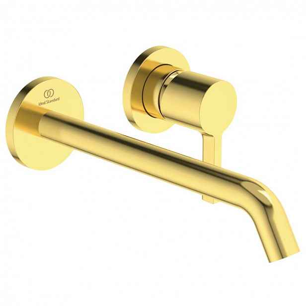 Ideal Standard Joy - Umyvadlová baterie pod omítku, výtok 23 cm, 2-otvorová instalace, Brushed Gold A7379A2