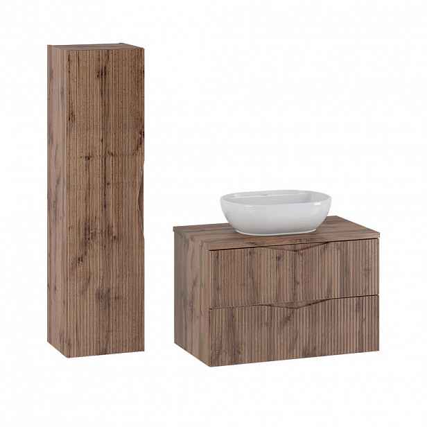 Petits-meubles KOUPELNOVÝ NÁBYTEK 80.6cm Tao 2er-Set Dřevo
