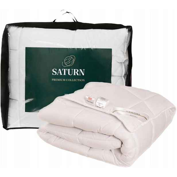 Přikrývka 140x200 celoroční teplá antialergická bílá prošívaná Saturn
