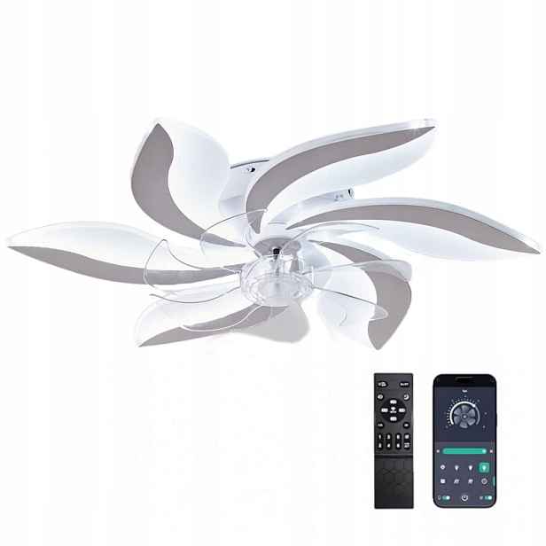 Stropní Svítidlo S Led Větrákem Premium Stropní Ventilátor Dálkový Ovladač 54 W