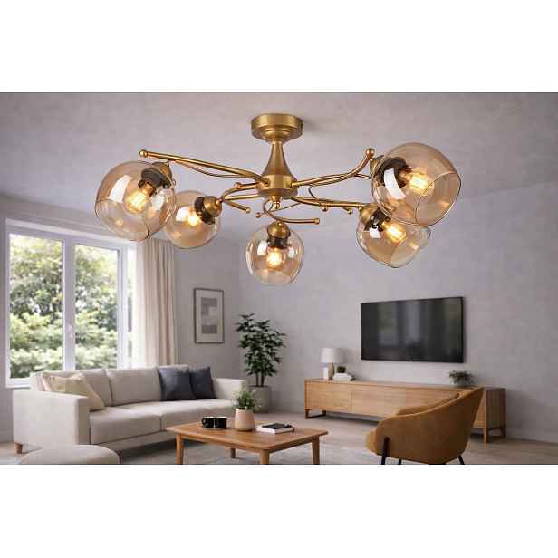 Euro-Lamp Stropní Svítidlo Eliza 5 zlatá 5x60W Výrobce