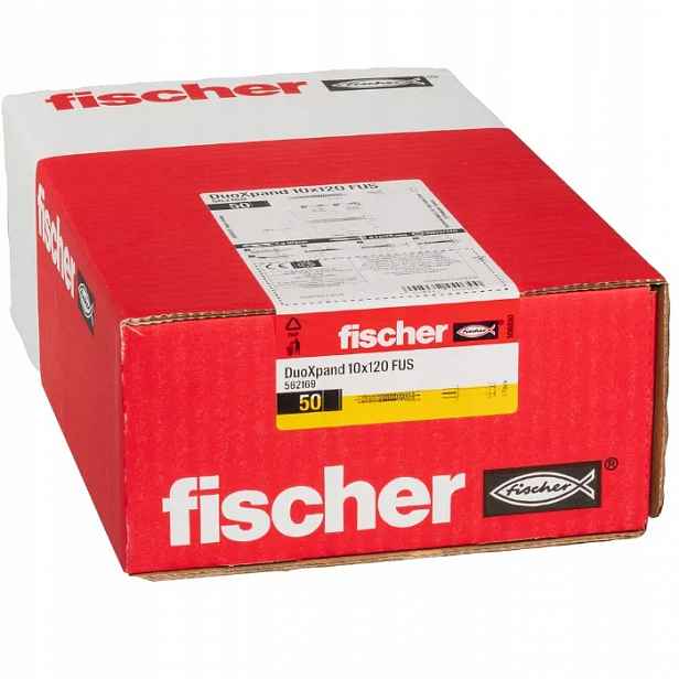 Fischer DuoXpand 10x120 Fus pozinkovaný rámový kolík, 50 ks