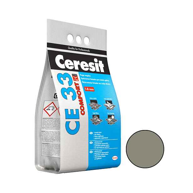 Hmota spárovací Ceresit CE 33 antracite 5 kg