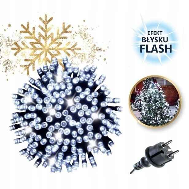 Světla lampičky 300 Led Studená Bílá, Flash Bílá LAMP33B