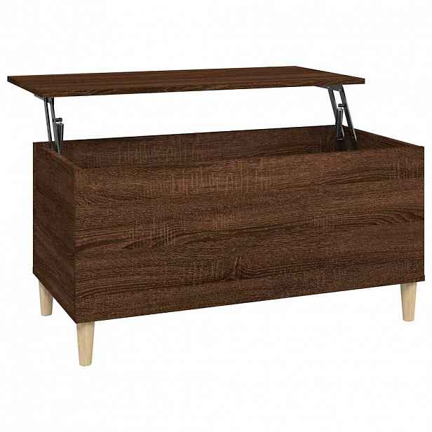 vidaXL Konferenční stolek hnědý dub 90 x 44,5 x 45 cm kompozitní dřevo