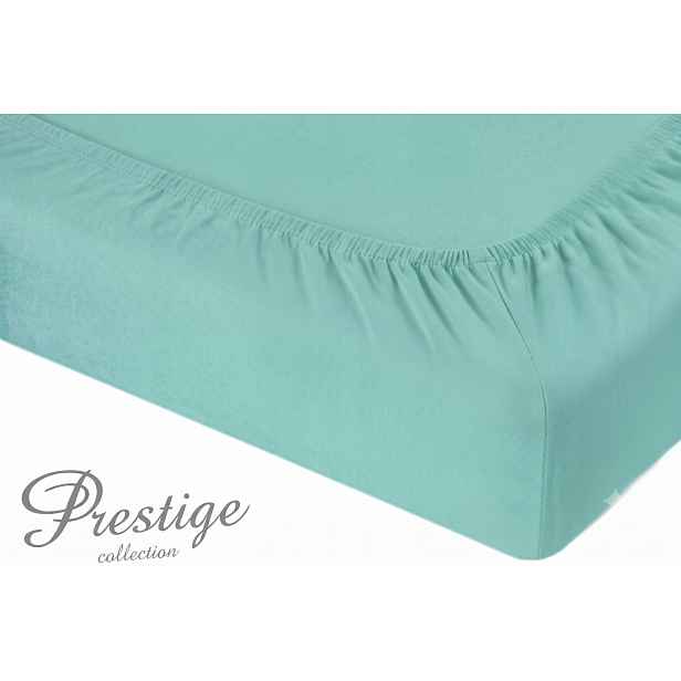 Prostěradlo Jersey s gumičkou 180x200 Mátová Prestige Collection 160 g/m2