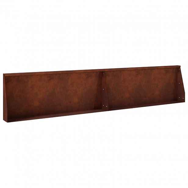 vidaXL Opěrná zeď 2 ks 100 x 12 x 30 cm Povětrnostně odolná ocel