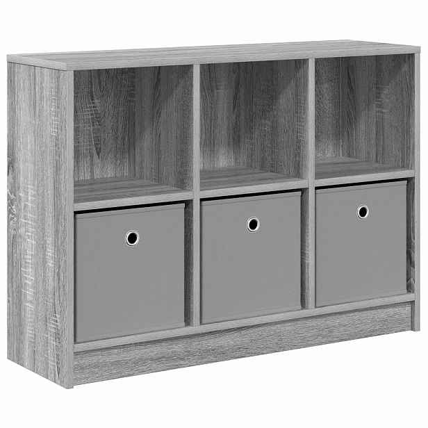 vidaXL Servírovací skříň Šedá Sonoma 88,5 x 27,5 x 63,5 cm