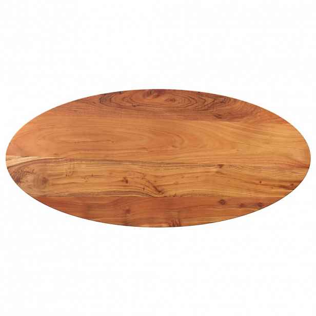 vidaXL Stolní deska 140 x 50 x 2,5 cm oválná masivní akáciové dřevo