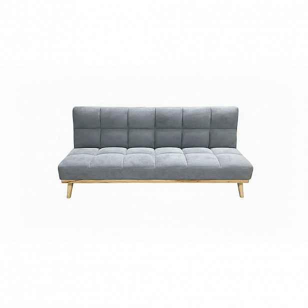 P & B ROZKLÁDACÍ POHOVKA, textil, šedá