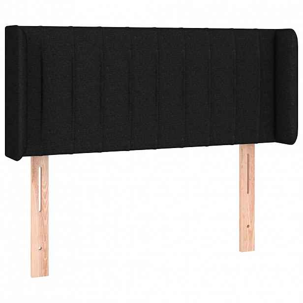 vidaXL Čelo postele typu ušák černé 83 x 16 x 78/88 cm textil