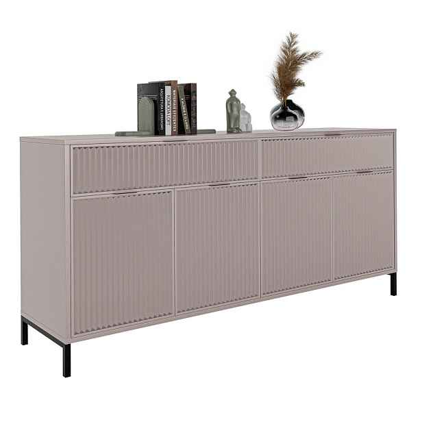 Idohome ŠIROKÁ KOMODA WAVE 165/40/86 cm, kašmírová