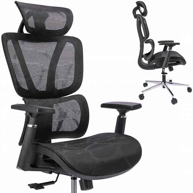 Kancelářská židle Ergonomická otočná, nastavitelná Křeslo Neova kancelářská JUMIhome